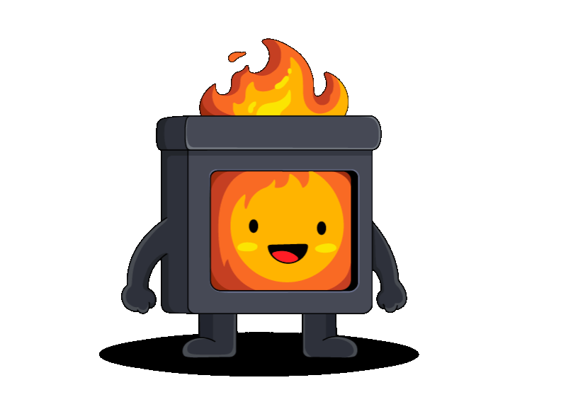 Fire Robot Mascot